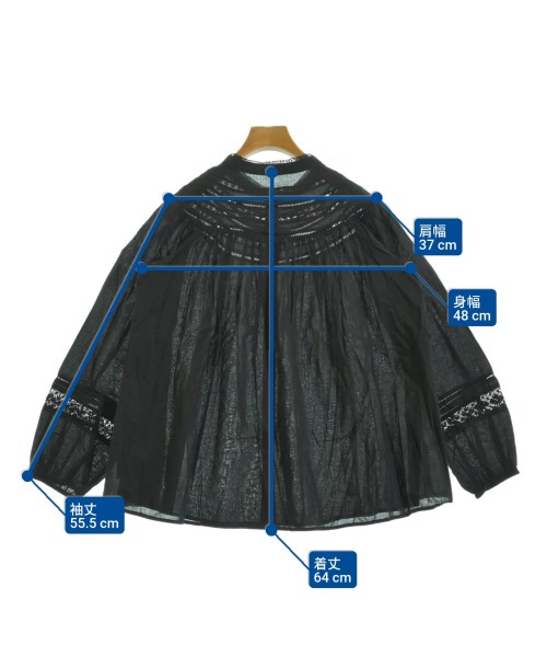 SHIPS any（シップスエニィ）ブラウス 黒 サイズ:F レディース/2200648146124