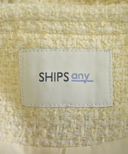 SHIPS any（シップスエニィ）ノーカラージャケット 白 サイズ:F レディース/2200645499018