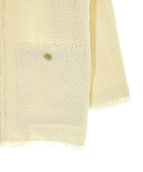 SHIPS any（シップスエニィ）ノーカラージャケット 白 サイズ:F レディース/2200645499018