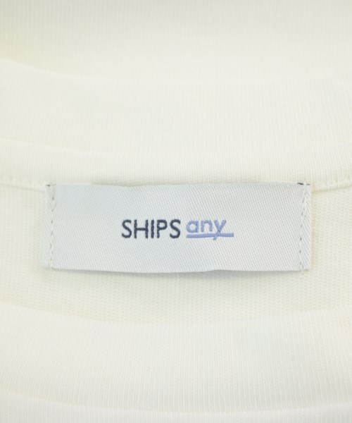 SHIPS any（シップスエニィ）Tシャツ・カットソー 白 サイズ:F レディース/2200706042016