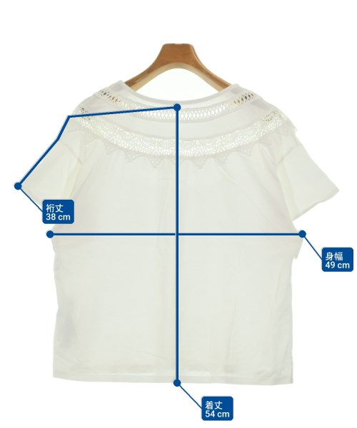 SHIPS any（シップスエニィ）Tシャツ・カットソー 白 サイズ:F レディース/2200703307040