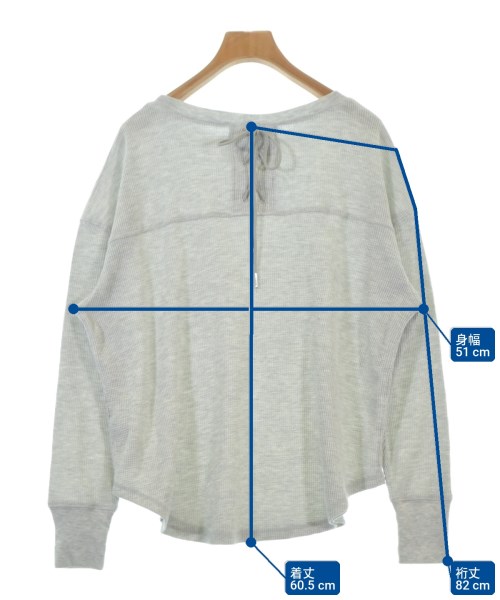SHIPS any（シップスエニィ）Tシャツ・カットソー グレー サイズ:F レディース/2200707349015