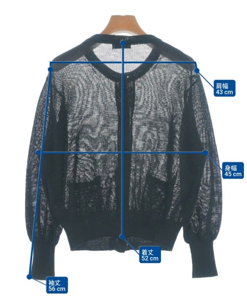 SHIPS any（シップスエニィ）カーディガン 黒 サイズ:F レディース/2200662834021