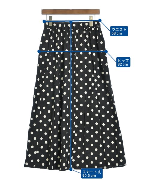 SHIPS any（シップスエニィ）ロング・マキシ丈スカート 黒 サイズ:38(M位) レディース/2200663813155