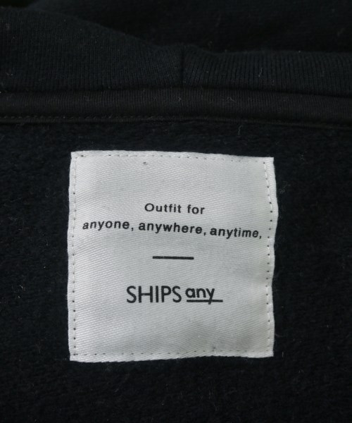 SHIPS any（シップスエニィ）パーカー 黒 サイズ:F レディース/2200666177056