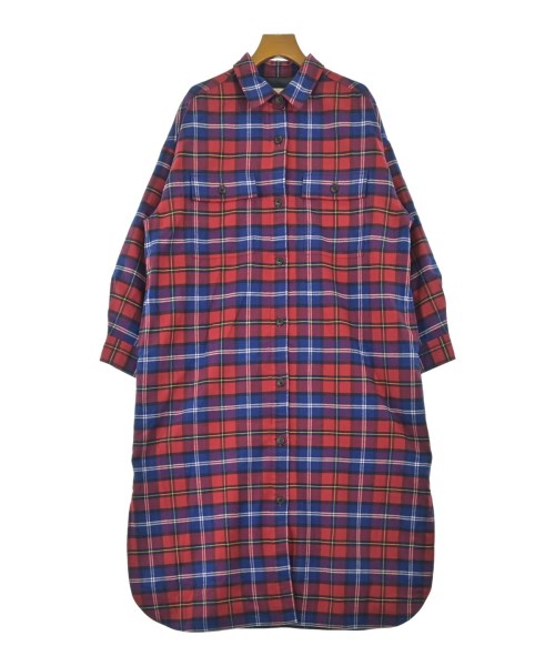 SHIPS any(シップスエニィ)シャツワンピース 赤 サイズ:F/2200668375054