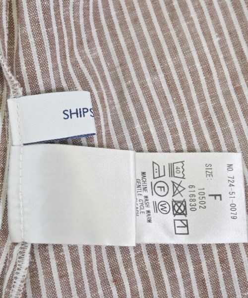 SHIPS any（シップスエニィ）シャツワンピース 茶 サイズ:F レディース/2200726004285