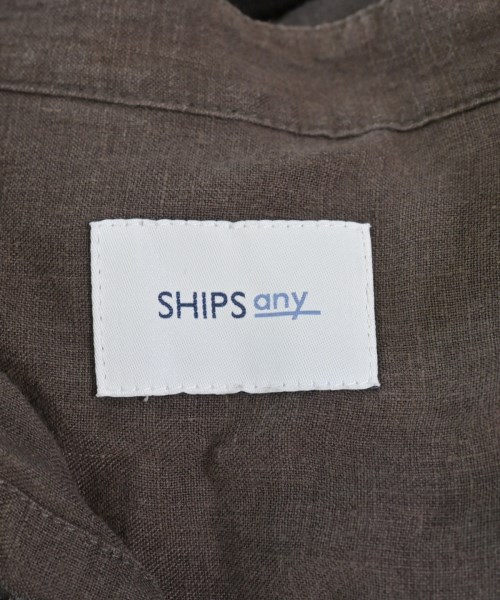 SHIPS any（シップスエニィ）シャツワンピース 茶 サイズ:F レディース/2200726004308