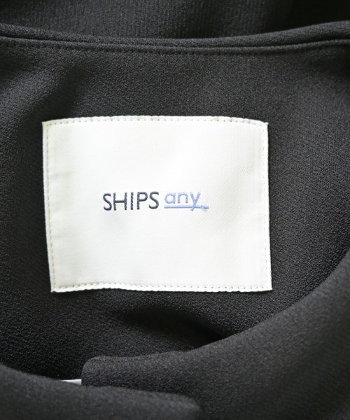 SHIPS any（シップスエニィ）ノーカラージャケット 黒 サイズ:F レディース/2200713688016