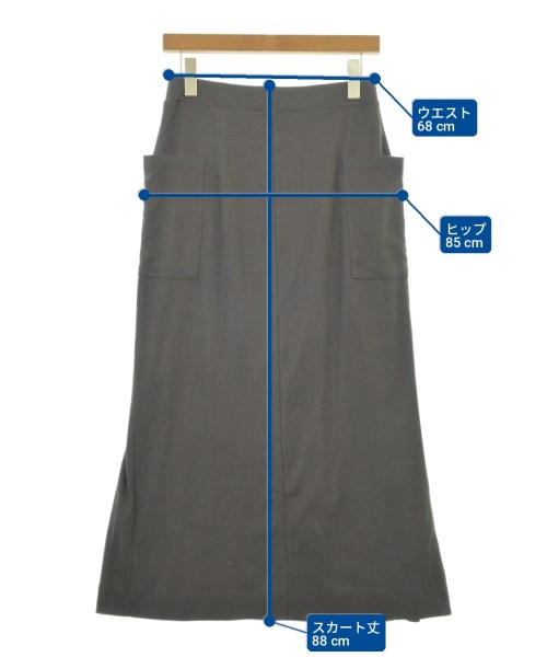 SHIPS any（シップスエニィ）ロング・マキシ丈スカート グレー サイズ:-(M位) レディース/2200722159811