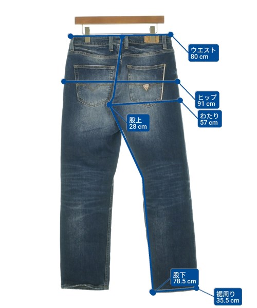 GUESS（ゲス）デニムパンツ 紺 サイズ:30(M位) メンズ/2200611419200