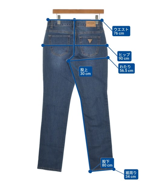 GUESS（ゲス）デニムパンツ 紺 サイズ:29(S位) メンズ/2200611419224