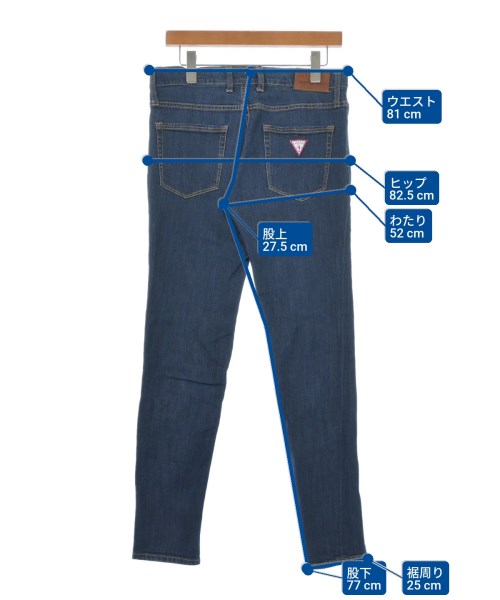 GUESS（ゲス）デニムパンツ 紺 サイズ:29(S位) メンズ/2200611419231