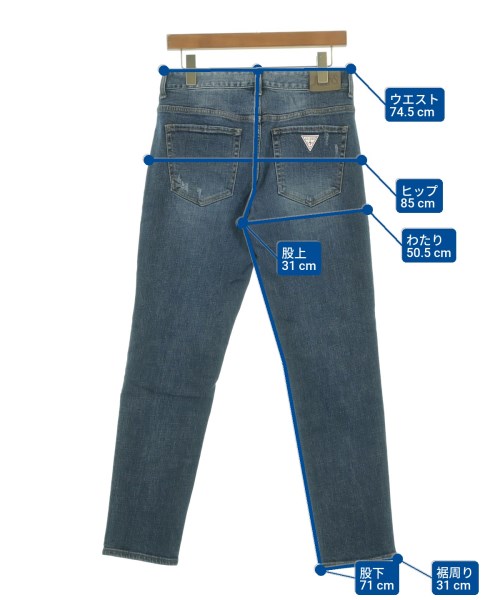 GUESS（ゲス）デニムパンツ 青 サイズ:30(M位) メンズ/2200611419248