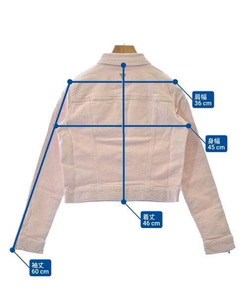 GUESS（ゲス）デニムジャケット ピンク サイズ:S レディース/2200654354056