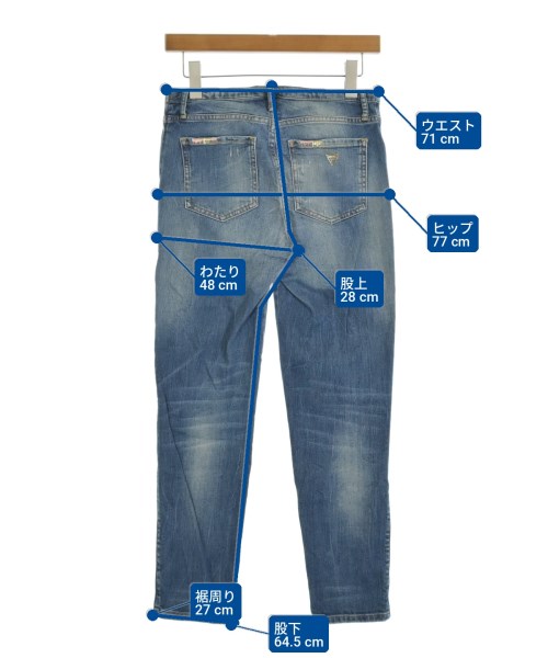 GUESS（ゲス）デニムパンツ 青 サイズ:26(M位) レディース/2200695333065