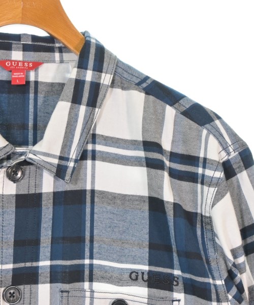GUESS（ゲス）カジュアルシャツ 紺 サイズ:L メンズ/2200671717278