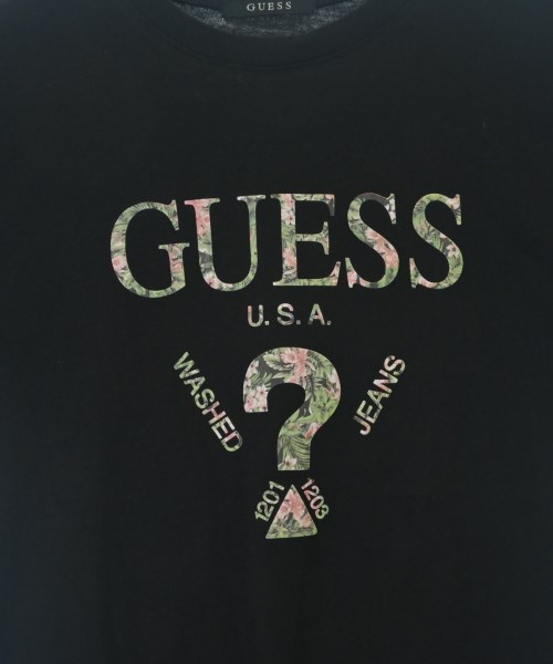 GUESS（ゲス）Tシャツ・カットソー 黒 サイズ:M レディース/2200685612040