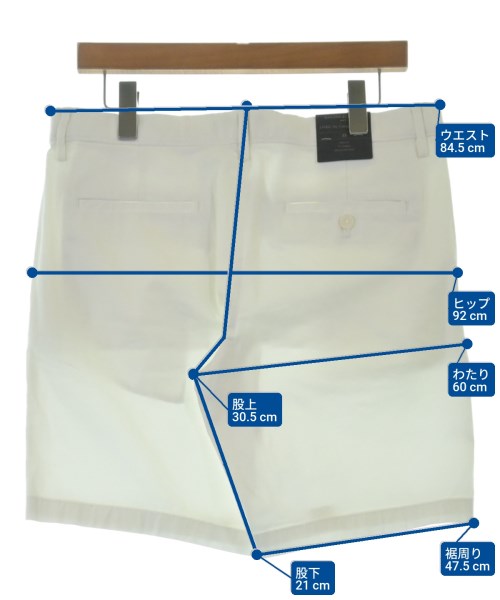 BANANA REPUBLIC（バナナリパブリック）ショートパンツ 白 サイズ:32(L位) メンズ/2200641955051