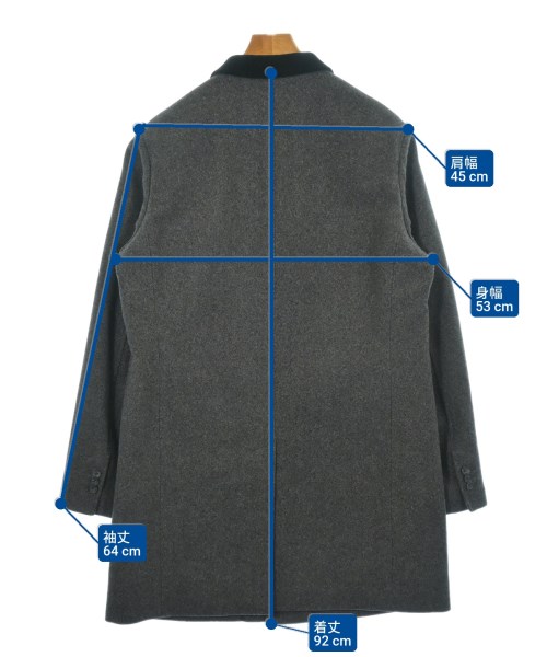 BANANA REPUBLIC（バナナリパブリック）チェスターコート グレー サイズ:L メンズ/2200624457022