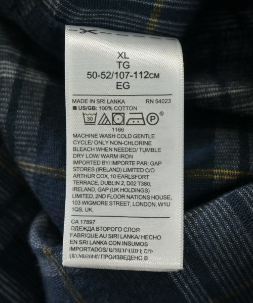 BANANA REPUBLIC（バナナリパブリック）カジュアルシャツ 紺 サイズ:XL メンズ/2200651614023