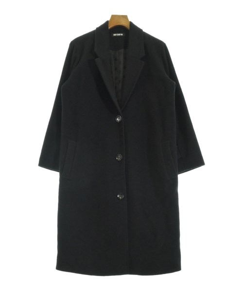 MARY QUANT(マリークワント)チェスターコート 黒 サイズ:38(M位)/2200670645046