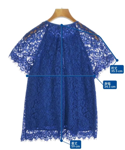 J.CREW（ジェイクルー）ブラウス 青 サイズ:XS レディース/2200711162037