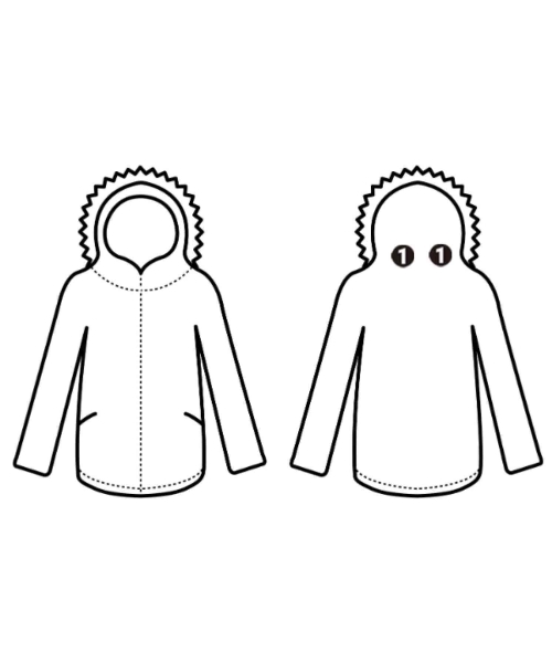 PETIT BATEAU（プチバトー）コート 紺 サイズ:S レディース/2200639165103