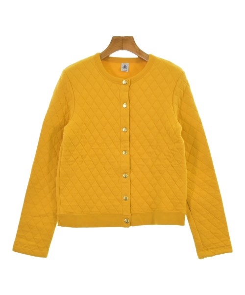 PETIT BATEAU(プチバトー)カーディガン 黄 サイズ:XS/2200631118015
