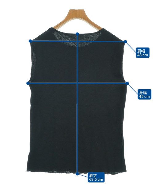 PETIT BATEAU（プチバトー）ノースリーブ 黒 サイズ:-(M位) レディース/2200642063182