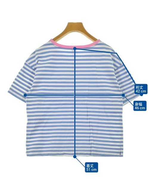 PETIT BATEAU（プチバトー）Tシャツ・カットソー 青 サイズ:S レディース/2200617673095