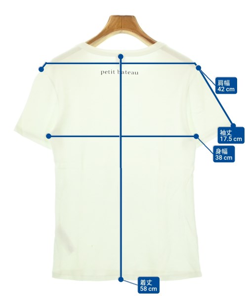 PETIT BATEAU（プチバトー）Tシャツ・カットソー 白 サイズ:M レディース/2200690417340