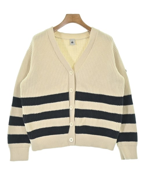 PETIT BATEAU(プチバトー)カーディガン ベージュ サイズ:XS/2200654645024