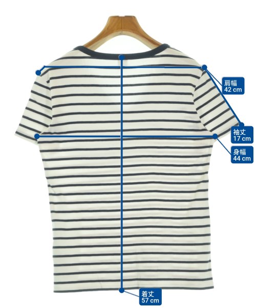 PETIT BATEAU（プチバトー）Tシャツ・カットソー 白 サイズ:L レディース/2200650454156