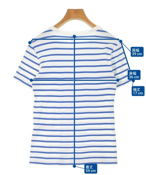 PETIT BATEAU（プチバトー）Tシャツ・カットソー 青 サイズ:S レディース/2200665575112