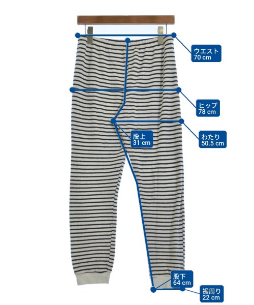 PETIT BATEAU（プチバトー）スウェットパンツ 白 サイズ:M レディース/2200725715106