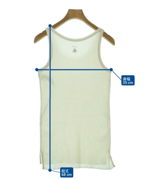 PETIT BATEAU（プチバトー）タンクトップ 白 サイズ:XS レディース/2200706210071