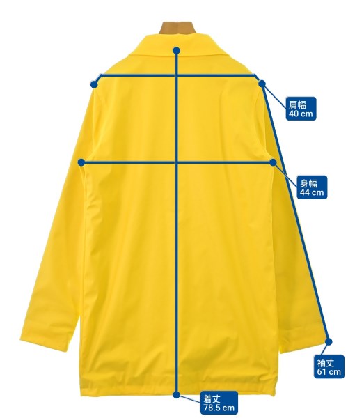 PETIT BATEAU（プチバトー）ステンカラーコート 黄 サイズ:XXS レディース/2200681436619