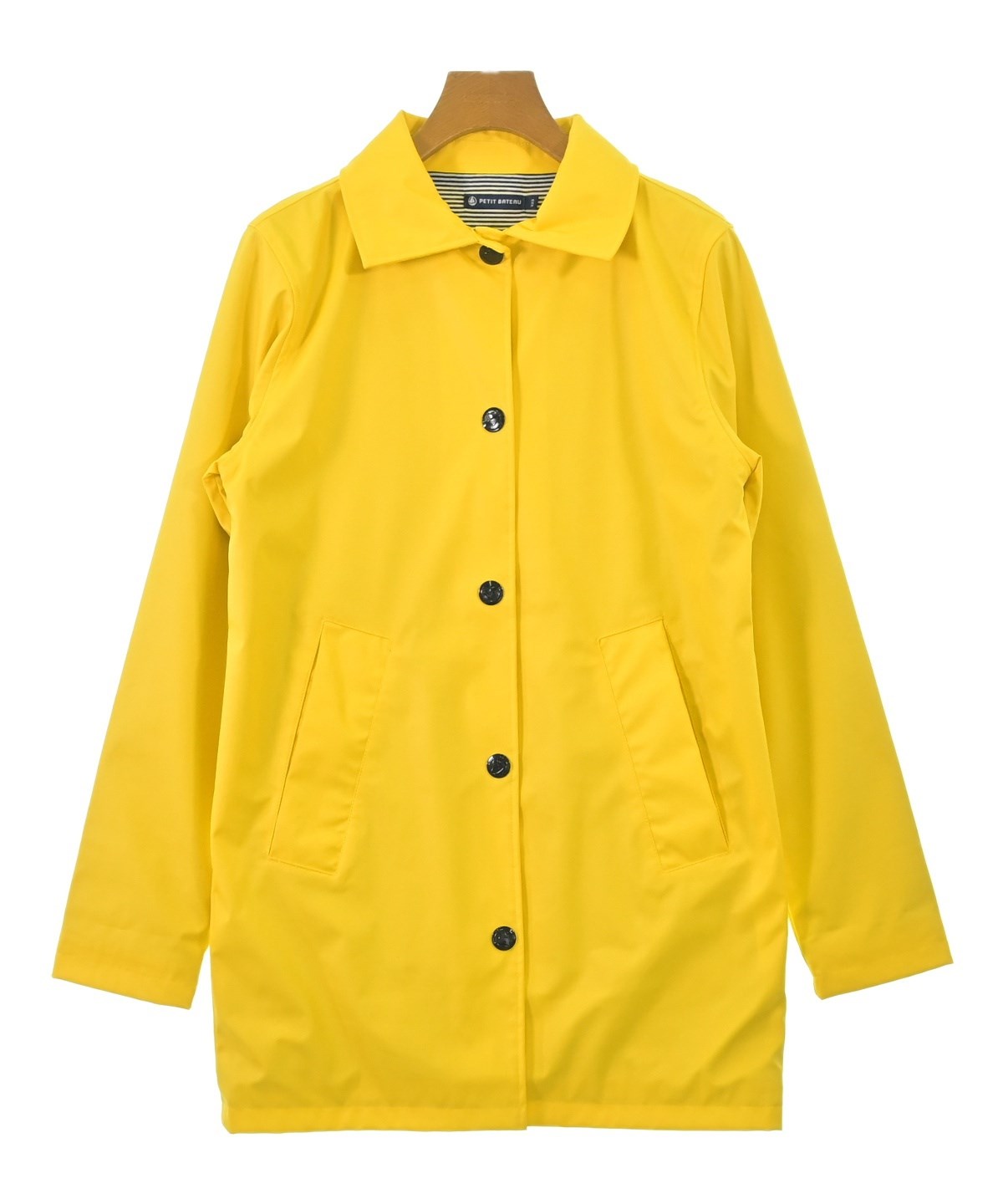 PETIT BATEAU（プチバトー）ステンカラーコート 黄 サイズ:XXS