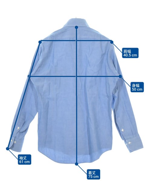 SCHIATTI（スキャッティー）カジュアルシャツ 青 サイズ:S メンズ/2200621462012