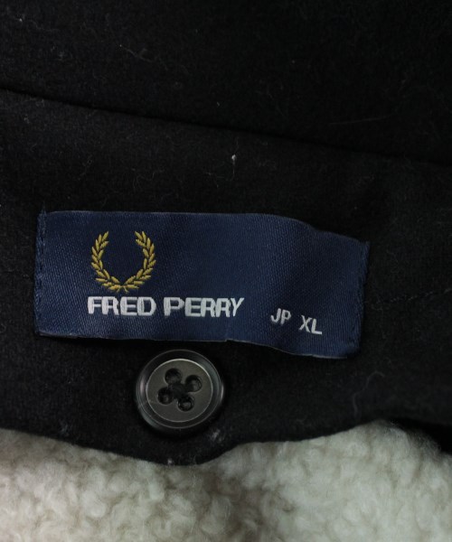 FRED PERRY（フレッドペリー）ダッフルコート 黒 サイズ:XL メンズ