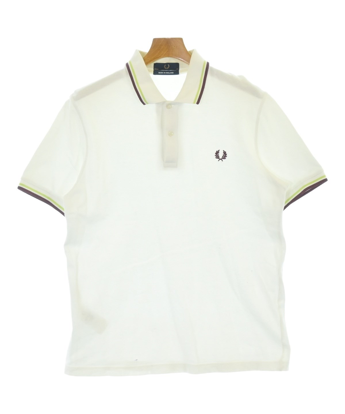 FRED PERRY（フレッドペリー）ポロシャツ 白 サイズ:42(XS位) メンズ