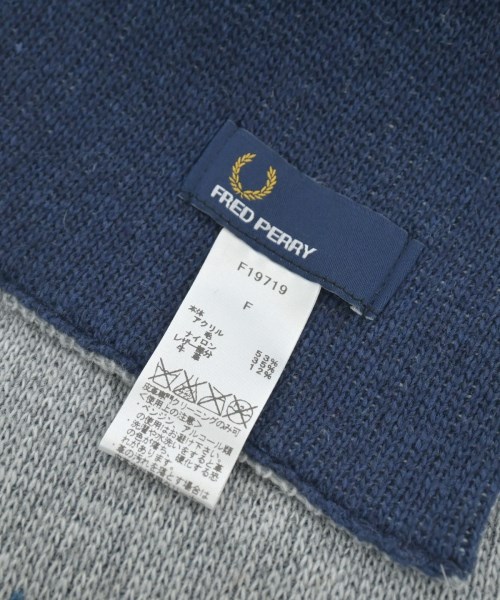 FRED PERRY（フレッドペリー）マフラー 紺 サイズ:F メンズ/2200635394064