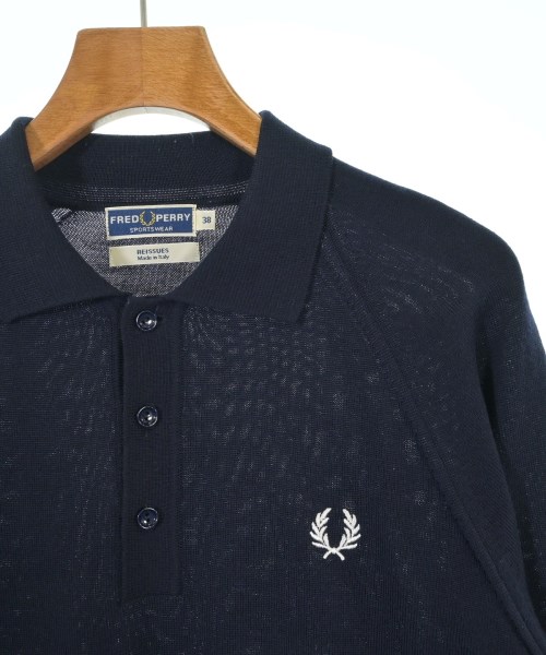 FRED PERRY（フレッドペリー）ニット・セーター 紺 サイズ:38(S位) メンズ/2200642276131