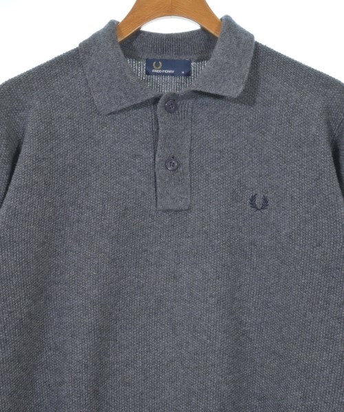 FRED PERRY（フレッドペリー）ニット・セーター グレー サイズ:M メンズ/2200626954055