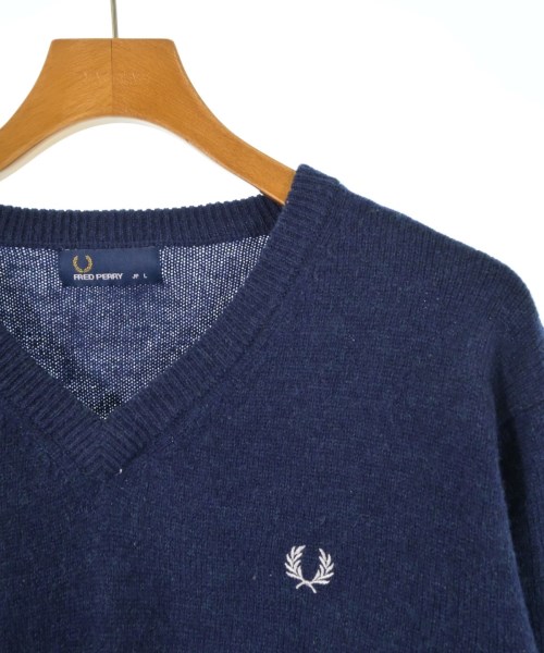 FRED PERRY（フレッドペリー）ニット・セーター 紺 サイズ:L メンズ/2200627371035