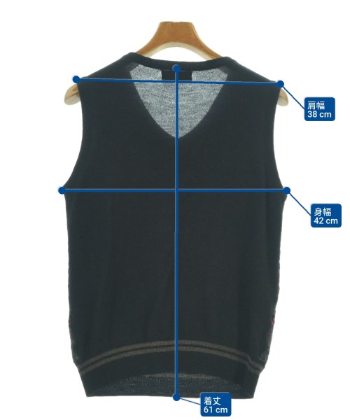 FRED PERRY（フレッドペリー）ベスト 紺 サイズ:S メンズ/2200630874035