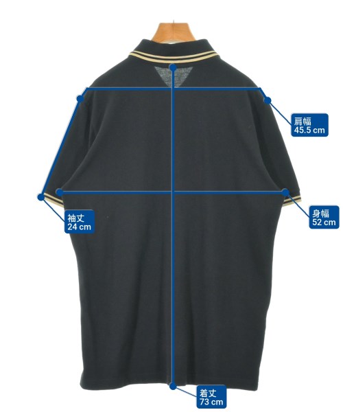 FRED PERRY（フレッドペリー）ポロシャツ 黒 サイズ:44(S位) メンズ/2200618435265