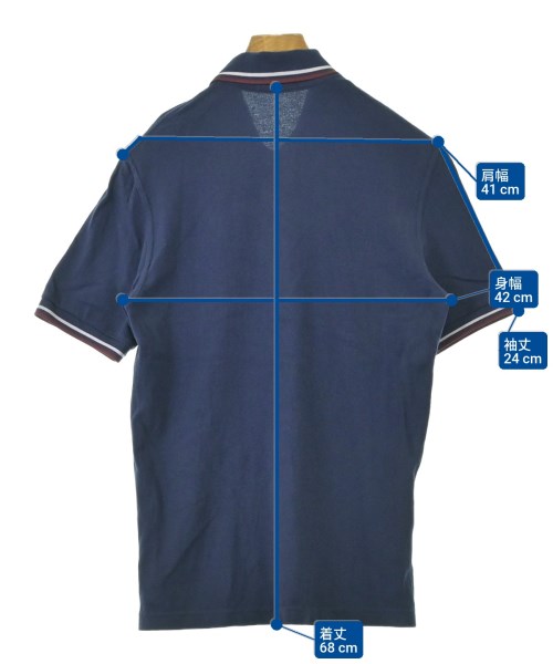 FRED PERRY（フレッドペリー）ポロシャツ 紺 サイズ:36(S位) メンズ/2200672219306