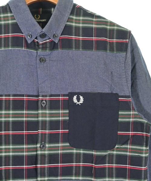 FRED PERRY（フレッドペリー）カジュアルシャツ 青 サイズ:S メンズ/2200696198038